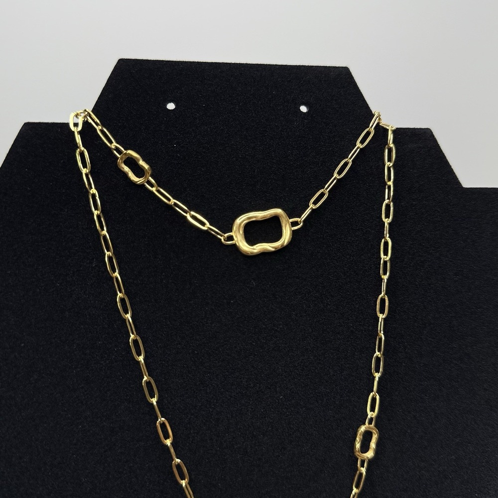 SLIDE JEWELRY 18K Gold Plated Necklace & Bracelet Set‎ Adjustable Zirconia - Picture 15 of 16